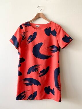 Zack London Shift Dress In Brush Print